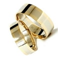 thumbnail image 2 of Pompeii3 8/6mm Plain 14K Two Tone Wedding Band Set, 2 of 4