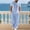 Set-A129Light Blue, variant on Gamivast Men's 2 Piece Linen Look Set Hooded Short Sleeve Henley Shirt and Loose Pants Breathable Beach Outfit for Summer Vacation Yoga Casual Daily Wear