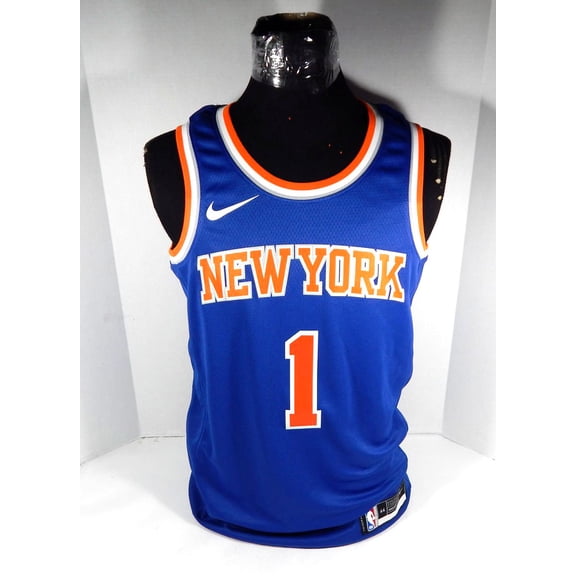 Youth 2022 Nike New York Knicks Swingman Obi Toppin Basketball Jersey #1 Blue 44