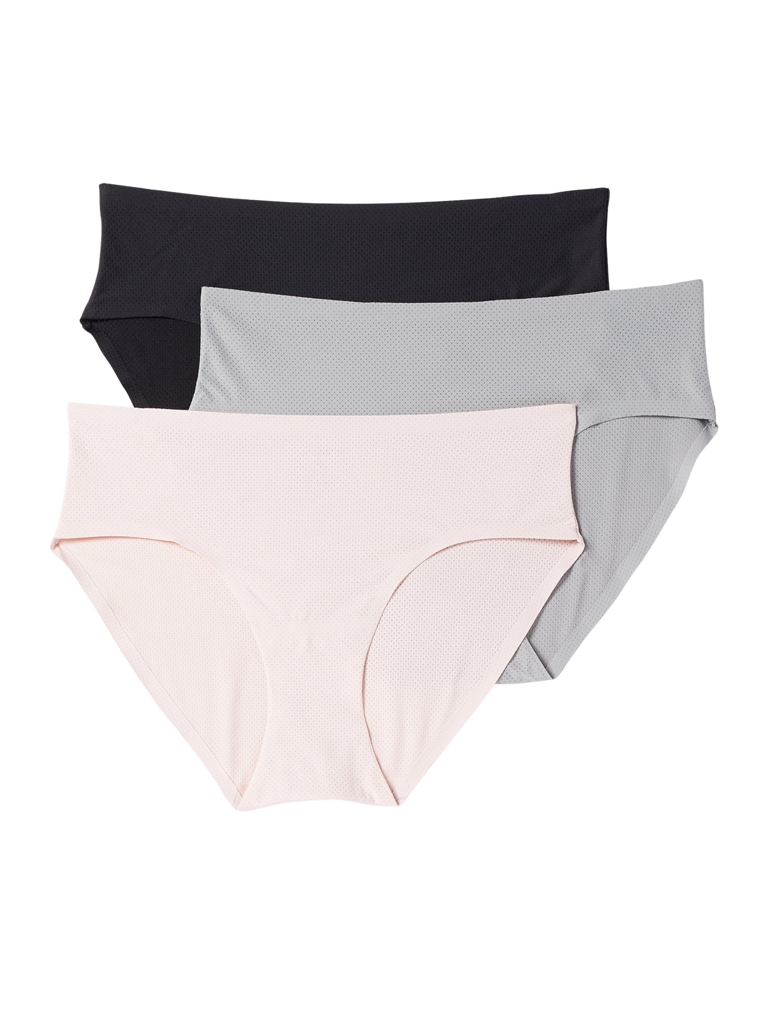 Layer 8 Women's Bonded Edge Hipster Panties, 3Pack