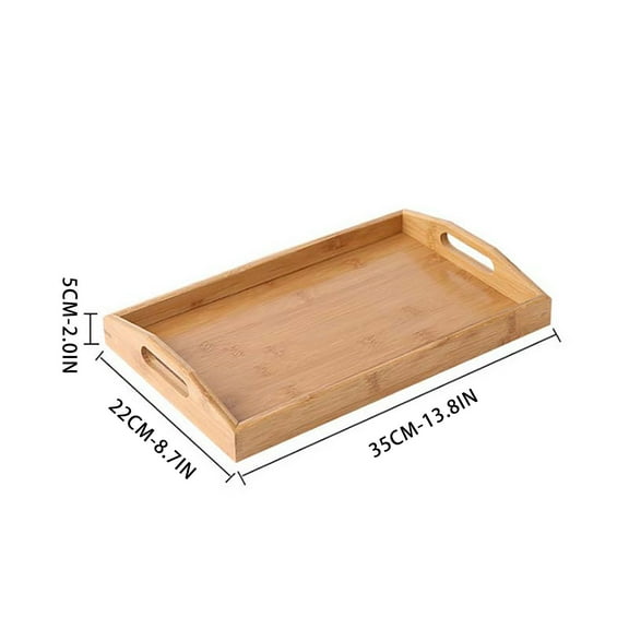 Kiplyki Wholesale Bamboo Tray Household Tea Cup Tea Tray Wooden Hotel Restaurant Tray Bread Barbecue Tray