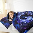 thumbnail image 4 of Manfei Goldfish Bedding Comforter Set,Constellation Horoscope Twin Comforter Sets,Purple Blue Ombre Bedding Set For Girls Boys,Luxury Bedroom Decor Reversible,2 Pieces, 4 of 8
