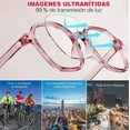 thumbnail image 4 of Lentes Anti Luz Azul Armazones De Lente Mujer Hombre Anteojo Modelo Rosa, 4 of 4