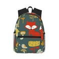 thumbnail image 2 of Goofa Cute Animal Forest Print Casual Backpack for Women Men,Waterproof High School Bookbag,Lightweight Travel Daypack,Classic College Backpack,Laptob Backpack, 2 of 6
