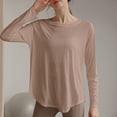 thumbnail image 5 of Ropa de yoga Camiseta de mujer Otoño Blusa deportiva suelta adelgazante Entrenamiento profesional de pilates Fitness Manga larga, 5 of 5
