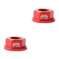 thumbnail image 2 of Greeniant Bloqueo de bicicletas para niños Ruedas traseras delanteras M8 Tuerca de cubo Aleación de aluminio Reemplazo Tuercas de husillo Rojo 2piezas, 2 of 6