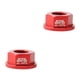 thumbnail image 4 of Sonducket Bloqueo de bicicletas Rueda trasera delantera M8 Tuerca de cubo Aleación de aluminio Reemplazo de tuercas portátiles Reparación para Rojo 2piezas, 4 of 6