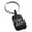 Black, variant on Stainless Steel Carpe Diem Calligraphy Engraved Small Rectangle Dog Tag Charm Keychain Keyring