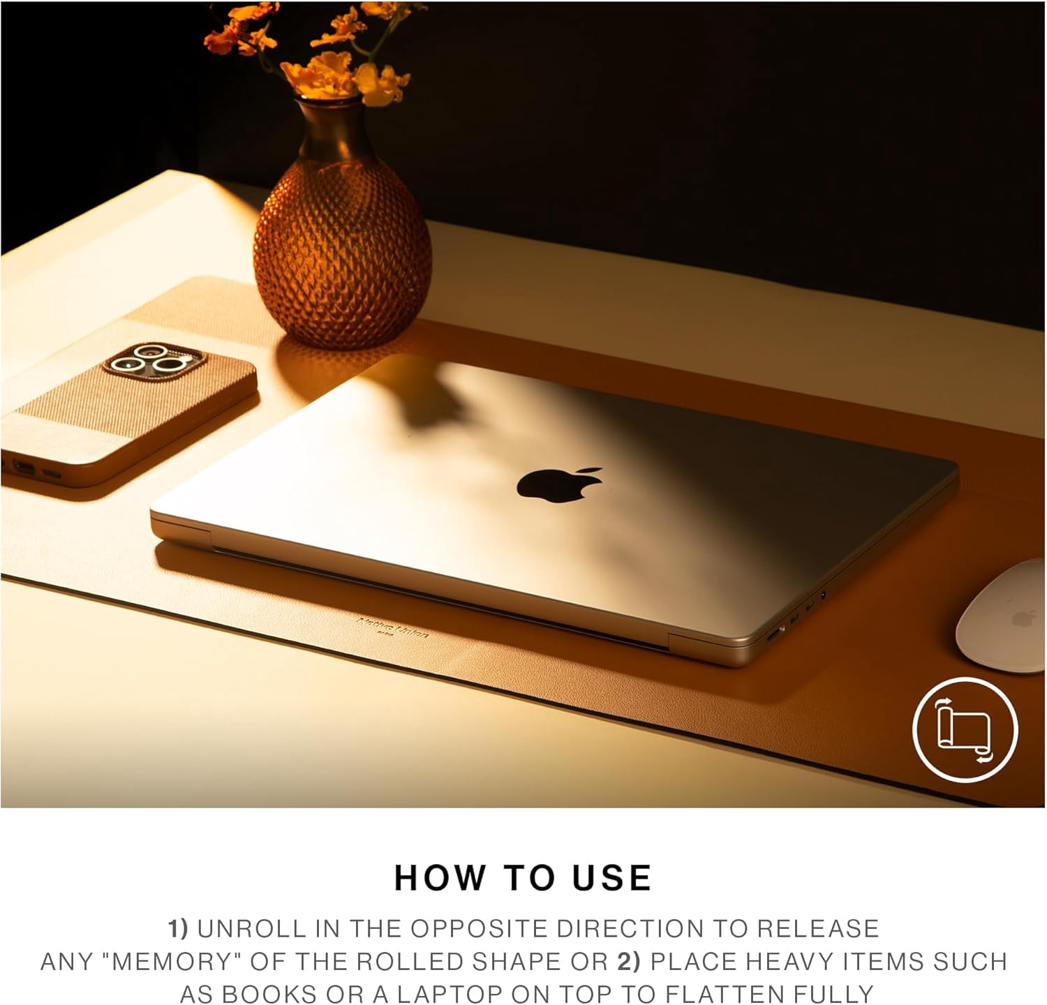 Native Union Desk Mat – Water-Resistant Dual-Sided Desk Pad for Office or Home – Easy to Clean