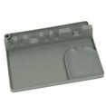 thumbnail image 1 of Worallymy Soporte para cucharas Espátula de silicona Estante de almacenamiento 6 ranuras para colgar Utensilios Resto Suministros de cocina gris Worallymy JD735811994, 1 of 7