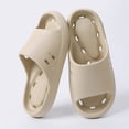 thumbnail image 2 of Rukui House Slides for Women Men, Quick Drying Non Slip Shower Shoes, Lightweight Open Toe Cloud Slippers, 2 of 8