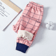 thumbnail image 4 of Niños Otoño Invierno polar grueso otoño pantalones bebé pantimedias a prueba de viento cálido niños niñas dibujos animados pantalones individuales dormir, 4 of 4