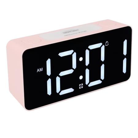 NFTIGB Extra Loud Alarm Clock with Bed Shaker Large LED Display Bed Shaking Alarm Clock with Corded