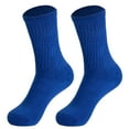 thumbnail image 3 of Women's Cotton Blend Crew Socks 3-Pack - Breathable for Active Wear, Fits Shoe Size 5-10, 3 of 6