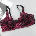 thumbnail image 4 of Womens Bras under $5! Xqxayjr Women's Underwire Bra Lace Full Coverage Push Up T-Shirt Bralette Comfortable Plus Size Everyday Bras, 4 of 5