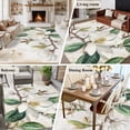 thumbnail image 5 of 5'x8' Area Rugs, Flowers Leaves Indoor Outdoor Area Rug for Living Room Bedroom, Farmhouse White Botanical Magnolia Retro Washable Bathroom Rugs Kitchen Floor Carpet Mats Home Decor Aesthetic, 5 of 8