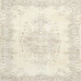 thumbnail image 1 of Ahgly Company Machine Washable Indoor Square Traditional Blanched Almond Beige Area Rugs, 8' Square, 1 of 7
