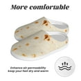 thumbnail image 6 of Kdxio Pita Tortilla Women's Men's Slippers Plush Slip-On House Slipper for Winter Indoor Soft Cushion Non-slip Fluffy Slides Slippers-11, 6 of 7
