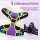 thumbnail image 4 of Arnés para perros Rabbitgoo sin tirones, ajustable, morado y amarillo, L, 4 of 6