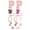 P, variant on Trendy Drinkware Accessory Set with Embroidery Patch Straw Covers Charm Necklace Chain and Leak Guard for Stylish Cup Decoration