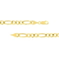 thumbnail image 3 of 14K Yellow Gold Men & Women's 8.50" 5.80mm Concave Figaro Chain Bracelet, 3 of 4