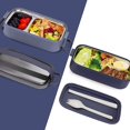 thumbnail image 2 of Bento Lunch Box 2-Layer Stainless Steel Lunch Box Portable Sealing Leak Proof Lunch Container for Work School Camping, 2 of 8