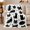 Cat Paws, variant on Playful Black Cats Pumpkins autumn celebration, Playful Pet Portrait Pattern, Warm Flannel Blanket for Living Room and Reading Nook, Cat Lovers autumn celebration Gift, Pet Lover Home Decor
