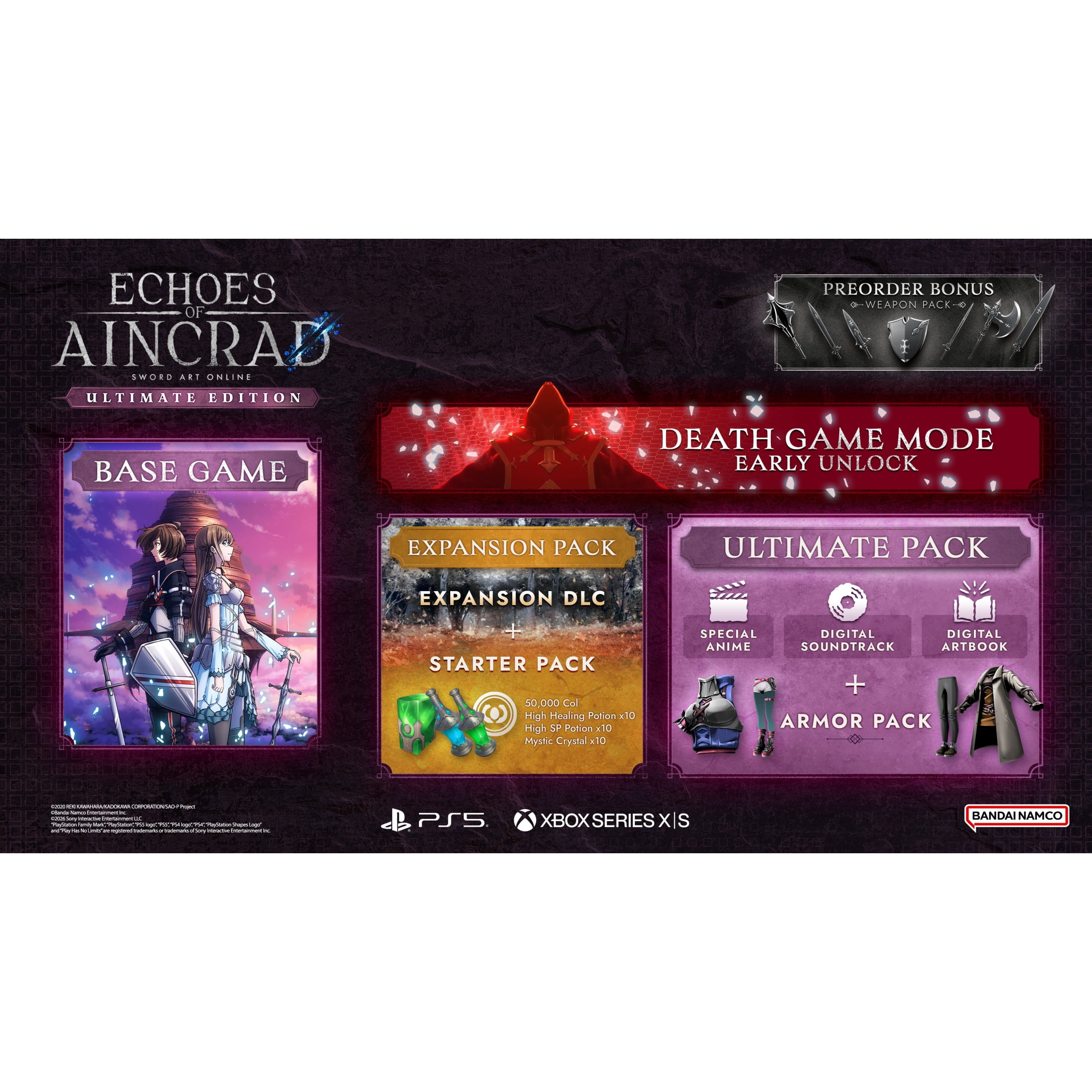 Sword Art Online: Echoes of Aincrad: Ultimate - PlayStation 5 Game