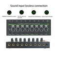 thumbnail image 4 of 8 Channel Stereo Headphone Amplifier, Portable Compact Headphone Splitter with Independent Control, RGB Light for Mixer or Home Use, Excellent Sound Performance, 4 of 7