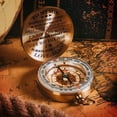thumbnail image 4 of Visland Christmas Style Beautiful Ride Compass Brass Scripture Engraved Directional Compass for Climbing, 4 of 8