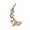 Gold Size S J5, variant on EDHITNR Punk Ear Cuff Climber Earrings, Crystal Zirconia Plated Earring for Women, Cold Wind Personality Earrings for Left Ear, Gifts for Mom Grandma Wedding Party Cosplay, Silver