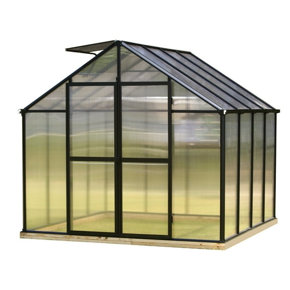Monticello Premium Edition - Multiple Sizes - Black - Walk In Greenhouse