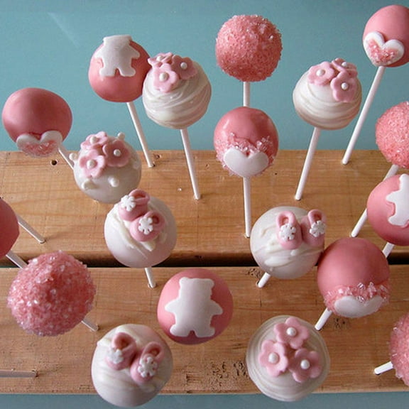 WHAMVOX 50pcs White Paper Cake Sticks for Lollipop Making and Long-lasting Use Not Easy to Snap