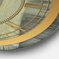 thumbnail image 3 of Designart « Tapisserie Géométrique Dorée Charmant Horloge Murale, 3 of 4