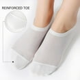 thumbnail image 4 of Women Ultra Thin No Show Socks Breathable Nylon Cotton Anti-Slip Liner Socks for Flat Boat Loafers Sneaker 4/6 Pairs, 4 of 5