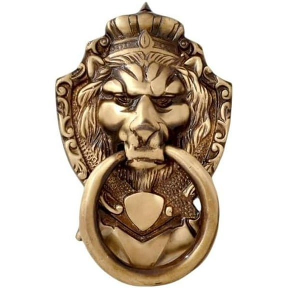 brass lion head door knocker for home décor/ gift item