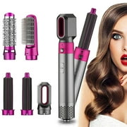 INSMART 5 in 1 Multifunctional Hair Dryer Styling Tool, Detachable 5-in-1 Multi-Head Hot Air Comb, the Negative Ion Automatic Suction Hair Curler for Women