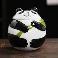 thumbnail image 2 of Shisuyan Ceramic Tea Sugar Jar Kitchen Sealed Storage Holder Panda Shaped Tea Container with Lid(250ml), 2 of 8