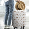 thumbnail image 2 of White Highland Cow Flower Pattern Luggage Cover Fashion Suitcase Cover Baggage Covers Fit 25-28 Inch Luggage (Go Travel), 2 of 5