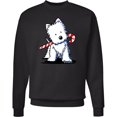 thumbnail image 2 of Inktastic Candycane Cutie Westie Adult Sweatshirt, 2 of 4