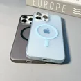 thumbnail image 3 of Ultra Thin Matte Magnetic Wireless Charger Case For iPhone 16 15 14 Plus 13 12 11 Pro Max For Magsafe Hard PC Translucent Cover, 3 of 5