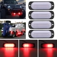 thumbnail image 1 of luces LED rojas de penetración, 12 V/24 V, luces estroboscópicas LED, 4 luces LED de flash, luces estroboscópicas LED, alarma de emergencia para coche, camión, remolque, caravana, 1 of 5