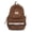 Brown, variant on Women's Cute Corduroy Lace Backpack for College, Lightweight Kawaii Bow Print Lace Design Schoolbag