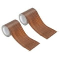 thumbnail image 1 of Uxcell Wood Grain Repair Tape 3.15" x 30' Self Adhesive Repair Tape Patch Dark Brown Oak, 1 of 5