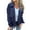Dark Blue, variant on Womens Trench Coat Casual Double Breasted Jacket Fall Fashion Outerwear Light Khaki M