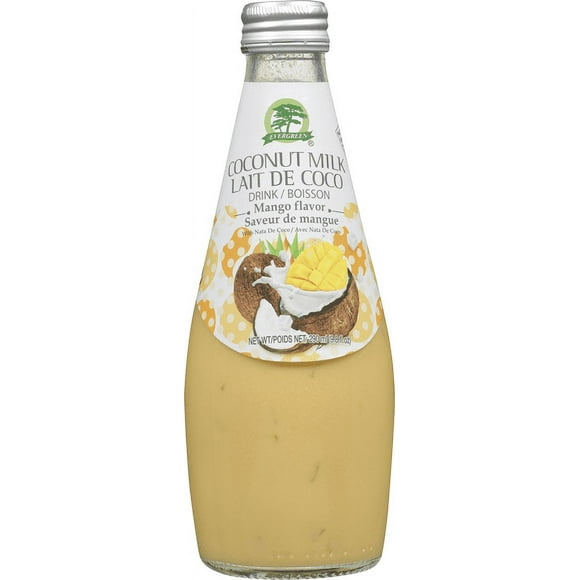 Evergreen Mango Coconut Milk, 9.81 fl. oz., 290 mL, Mango, Coconut Milk, Nata