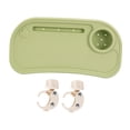 thumbnail image 2 of Lipstore Plateau à Collation Universel pour Poussette, Accessoire de Plateau pour Poussette, Facile à Installer, Cloison Antidérapante, Rangement, Détachable avec Porte-Gobelet, Vert, 2 of 7