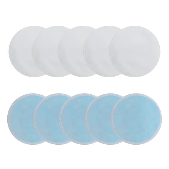 XIRQI Reusable Makeup Remover Pads-10 Pieces Soft Organic Cotton Rounds with Washable Drawstring