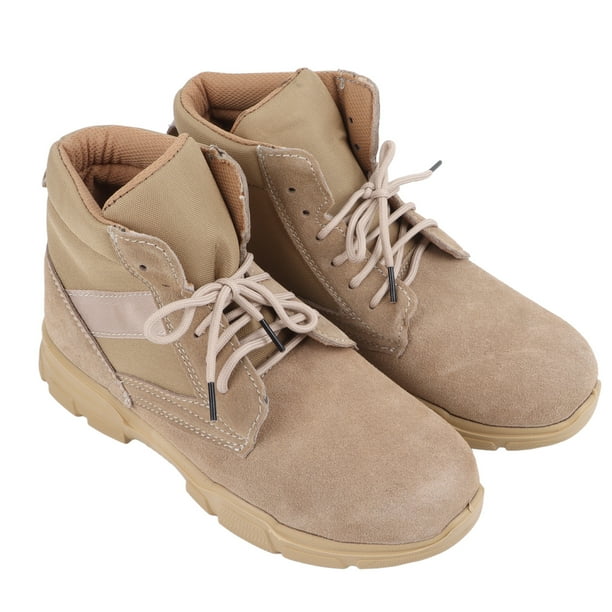 Bota de trabajo para hombre, bota de trabajo para todas las estaciones, ligera, resistente a pinchazos, con punta de acero, para trabajadores de soldadura 609, tipo para todas las estaciones, talla 42