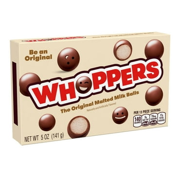 WHOPPERS Malted Milk Balls Candy Box - 5 oz - Pack of 2